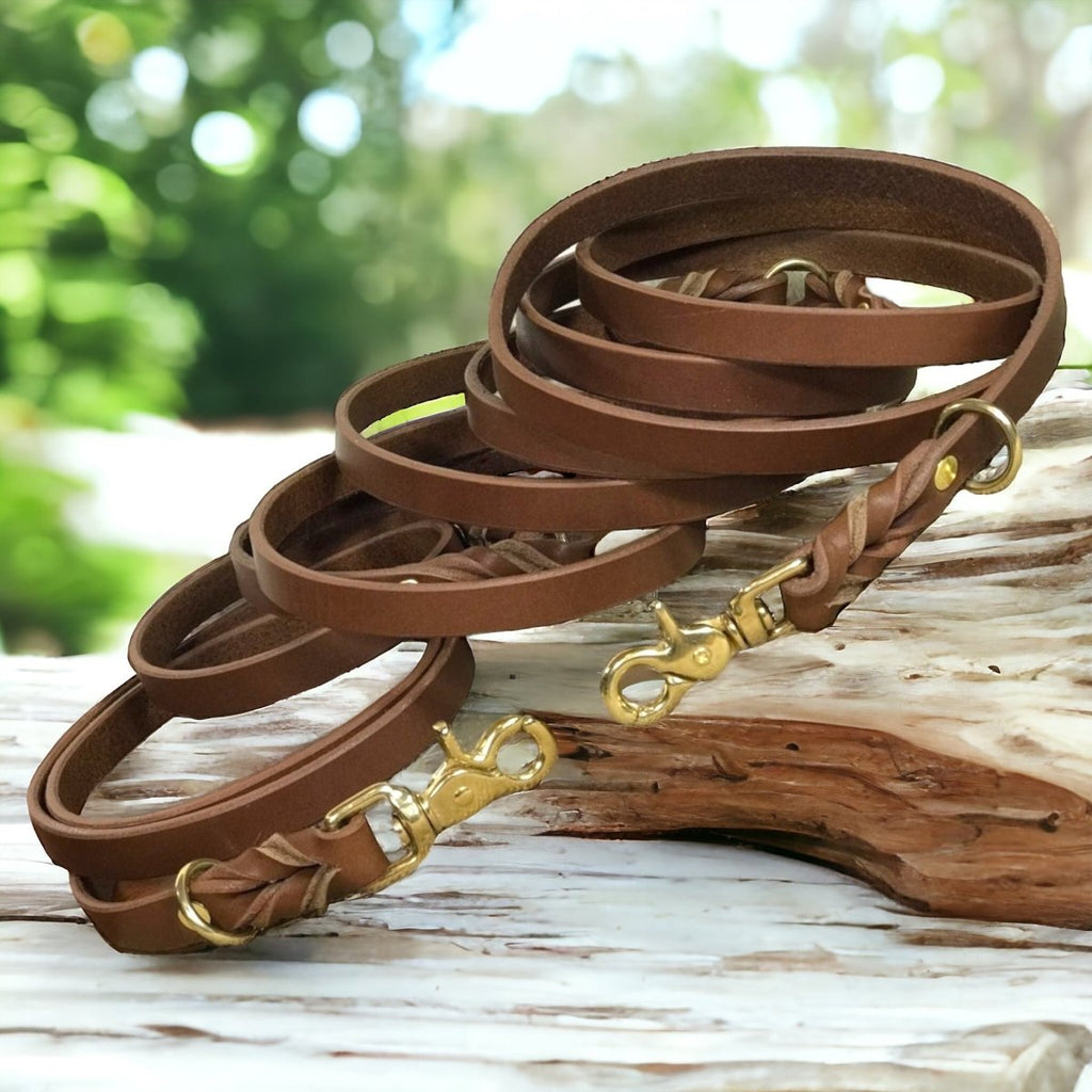 #leather - dog - collars# - #karma - collars#