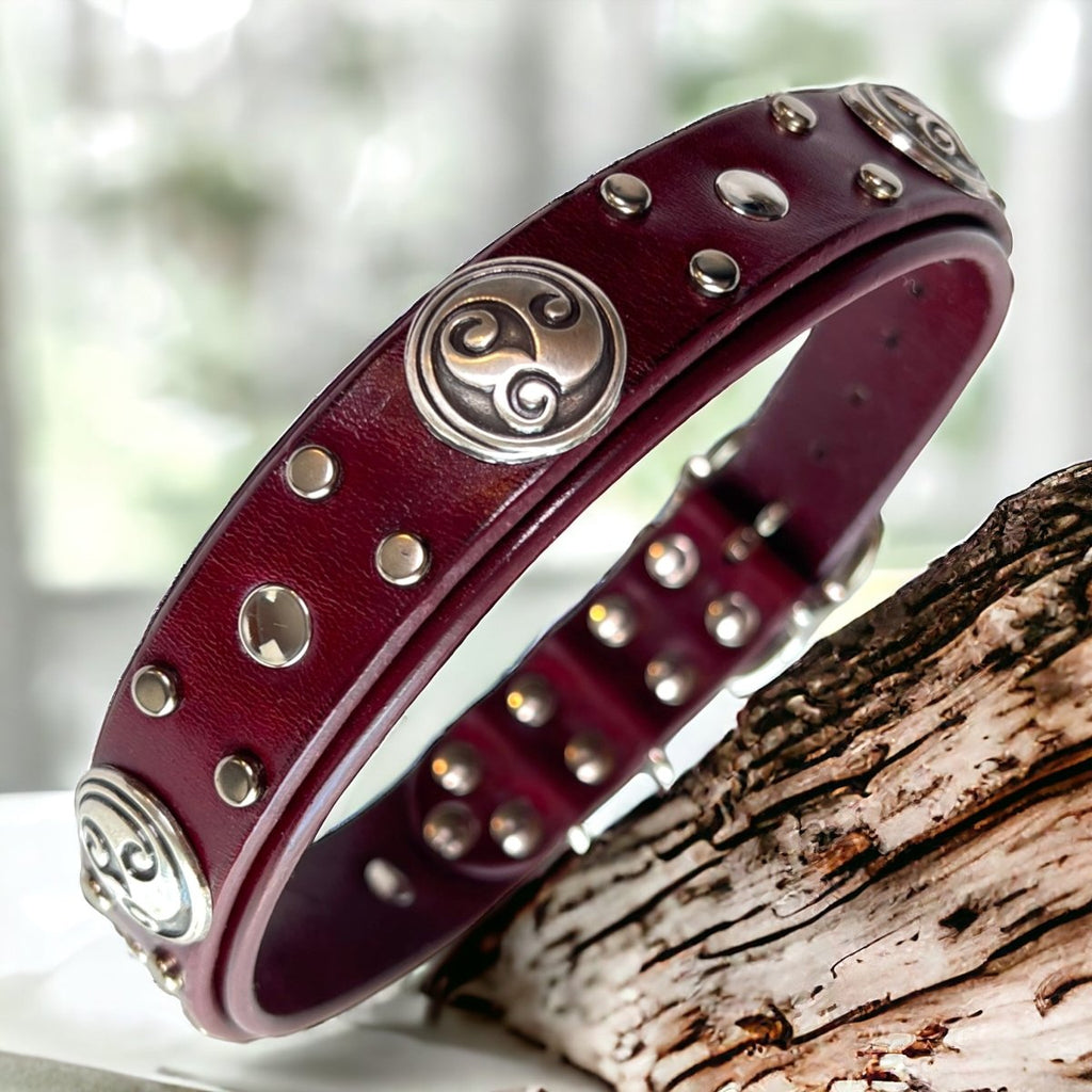 #leather-dog-collars# - #karma-collars#