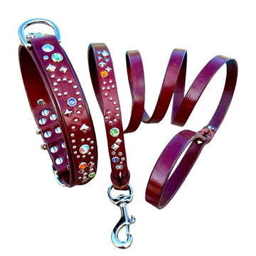 #leather - dog - collars# - #karma - collars#