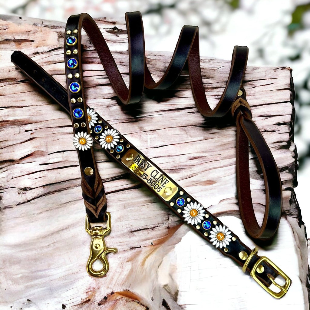 #leather-dog-collars# - #karma-collars#