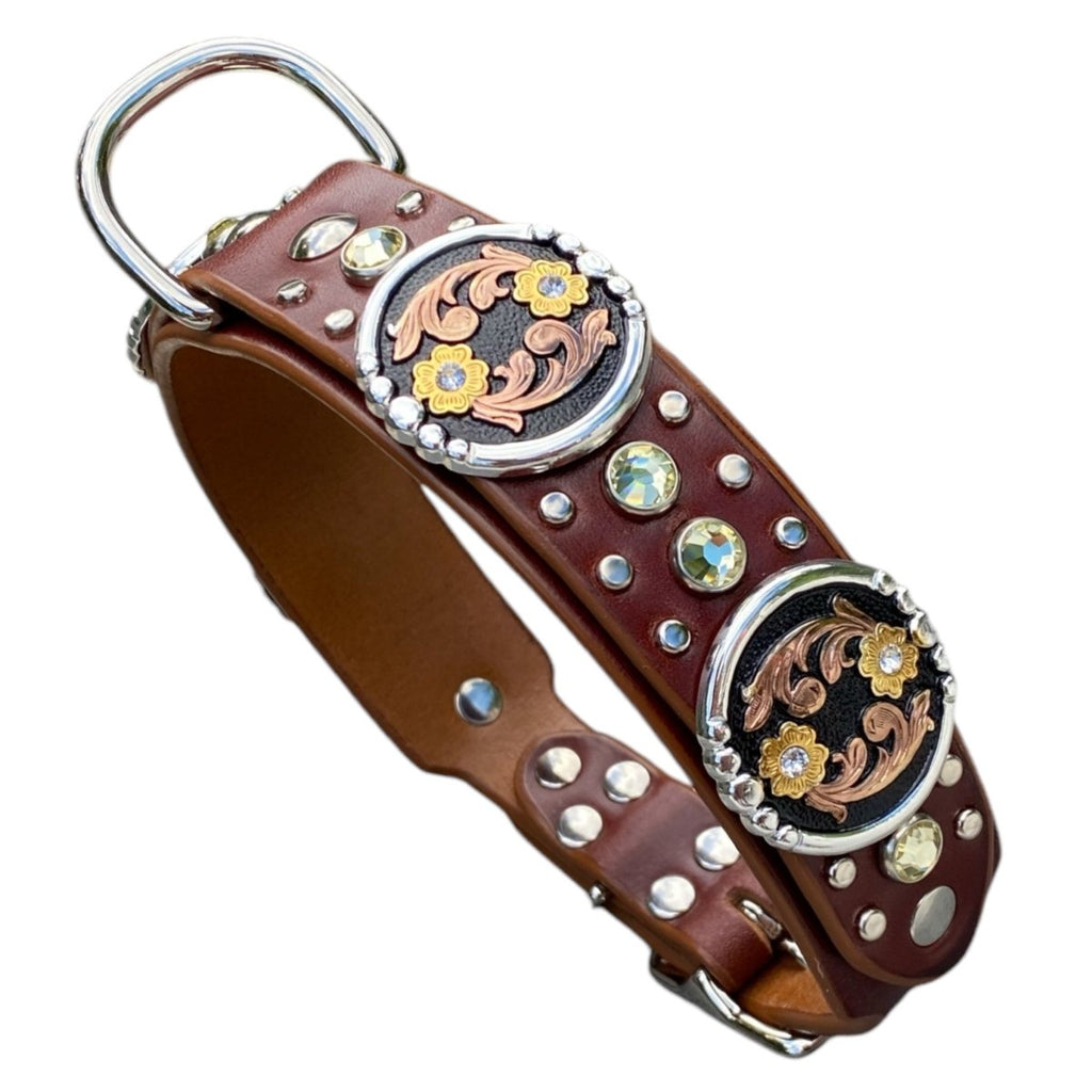 #leather - dog - collars# - #karma - collars#