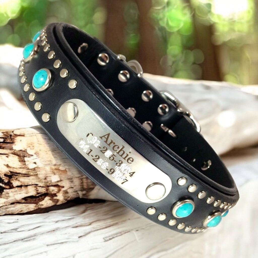 #leather-dog-collars# - #karma-collars#