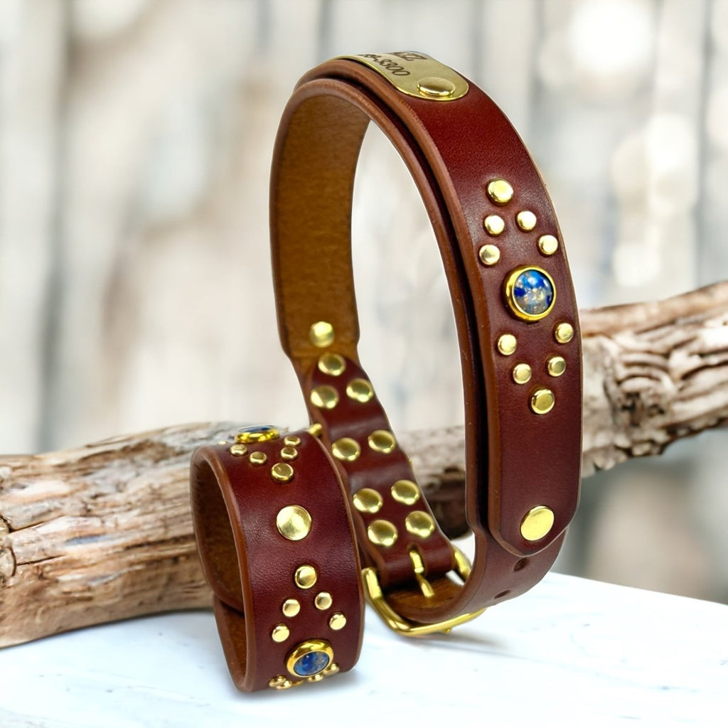 #leather-dog-collars# - #karma-collars#