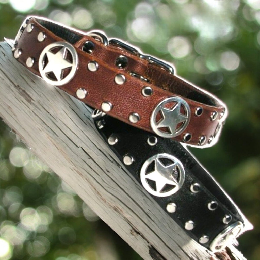 #leather-dog-collars# - #karma-collars#