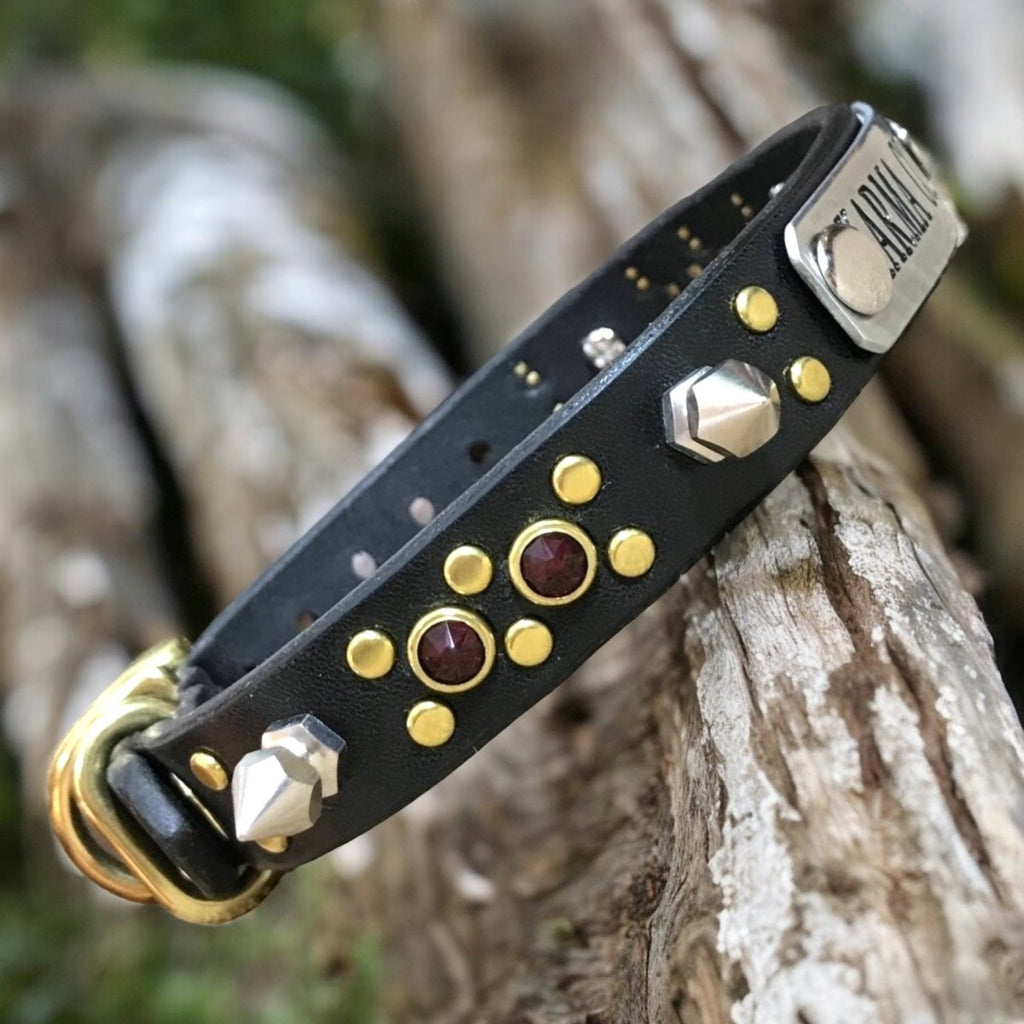 #leather-dog-collars# - #karma-collars#