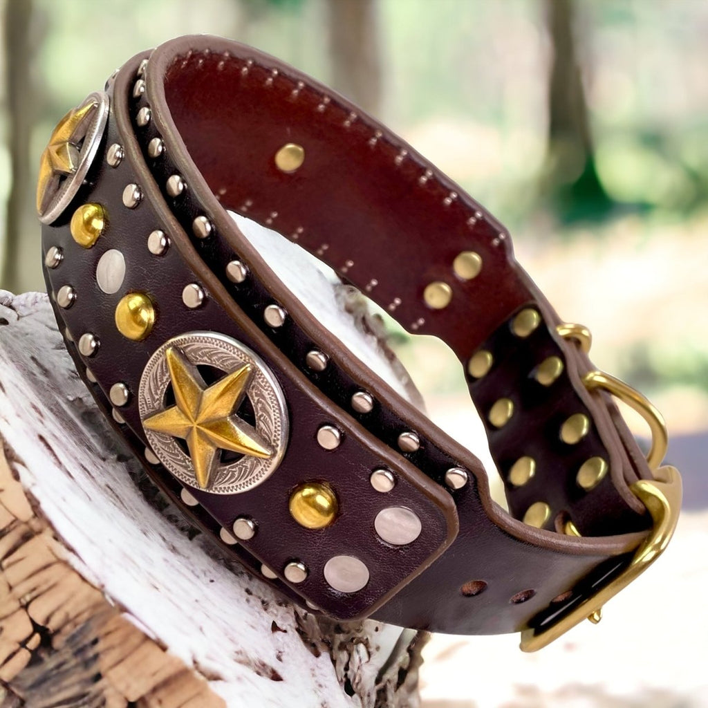 #leather-dog-collars# - #karma-collars#