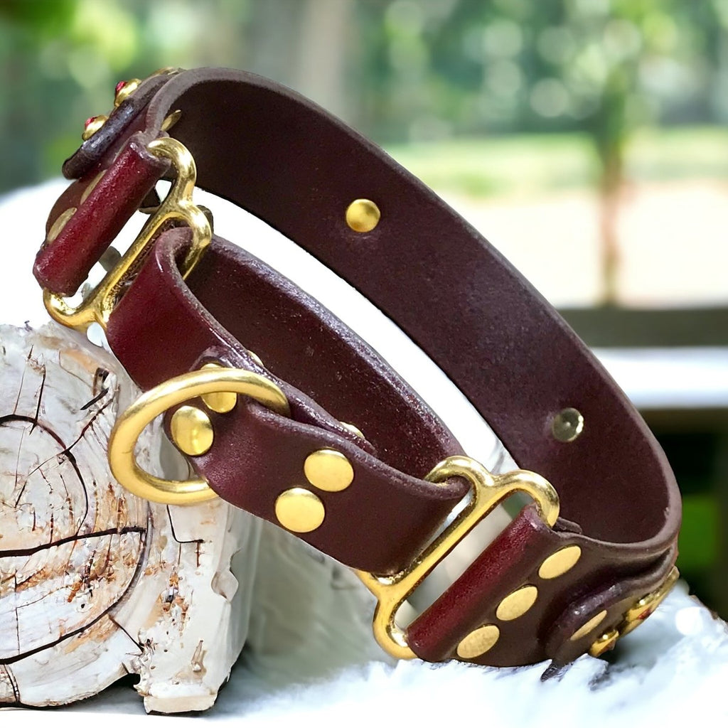 #leather-dog-collars# - #karma-collars#