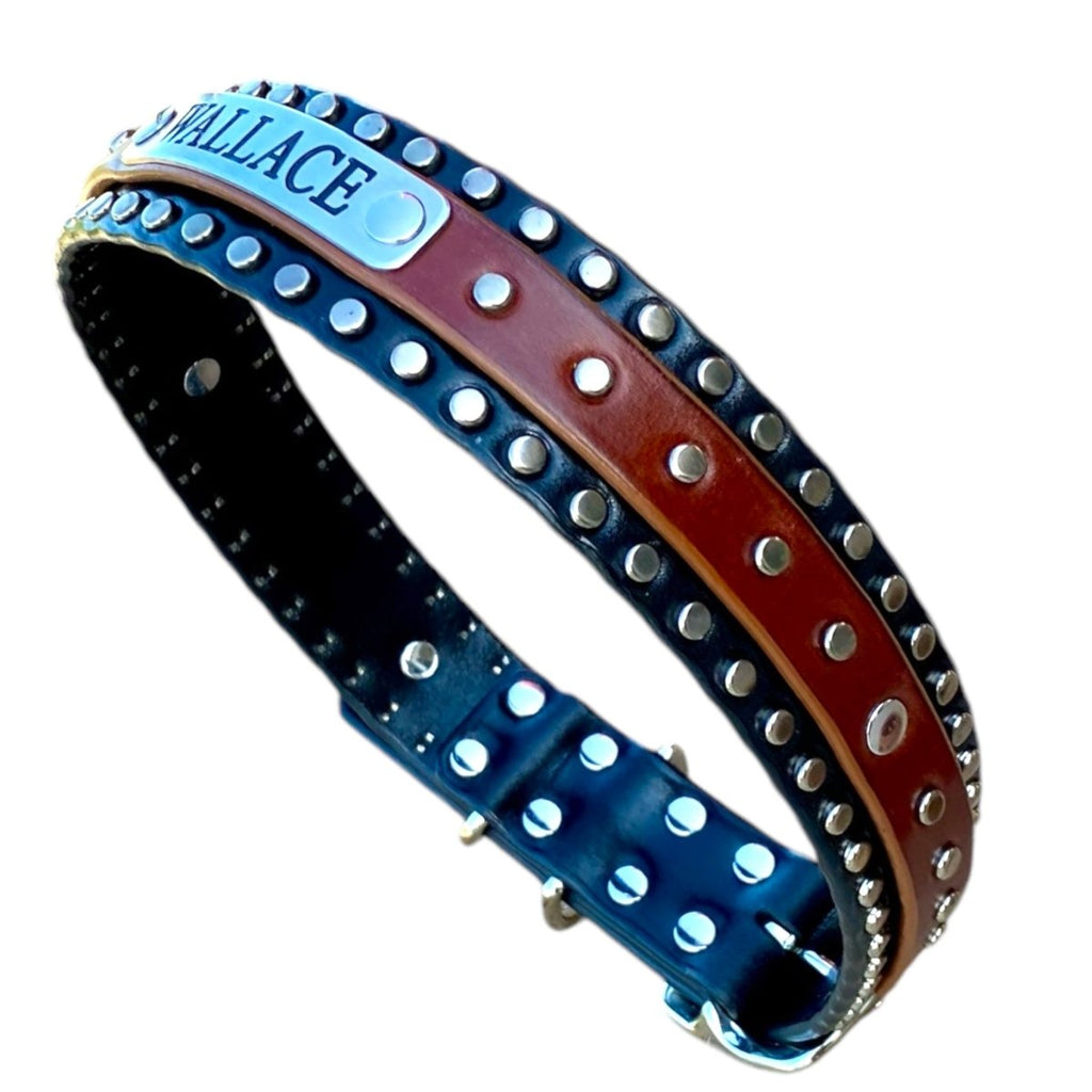 #leather - dog - collars# - #karma - collars#