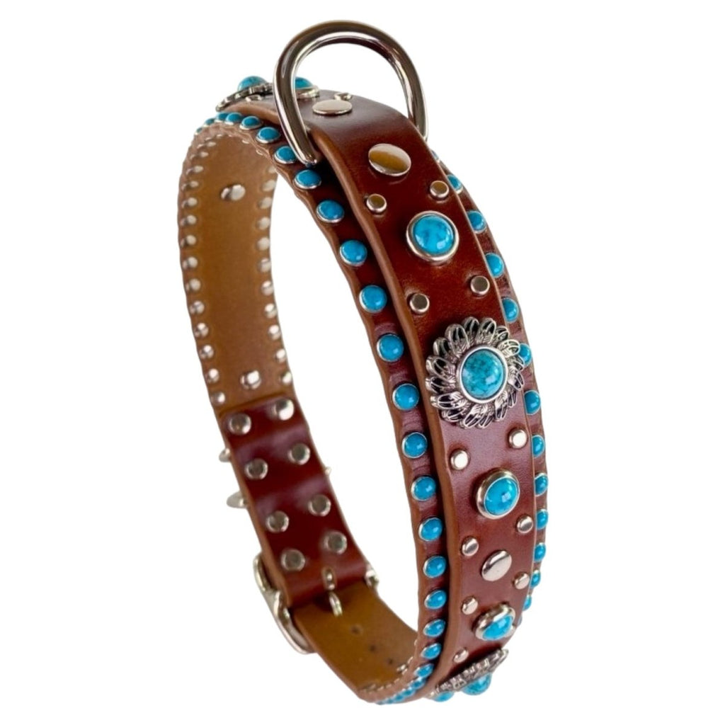 #leather - dog - collars# - #karma - collars#