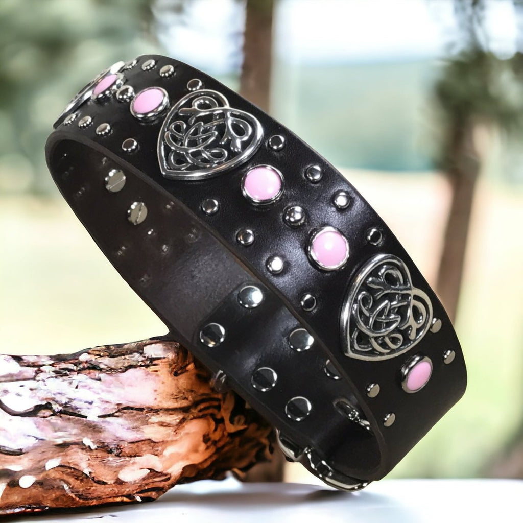 #leather-dog-collars# - #karma-collars#