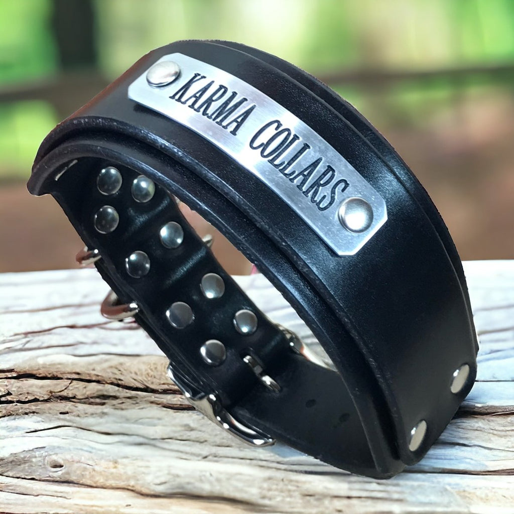 #leather-dog-collars# - #karma-collars#