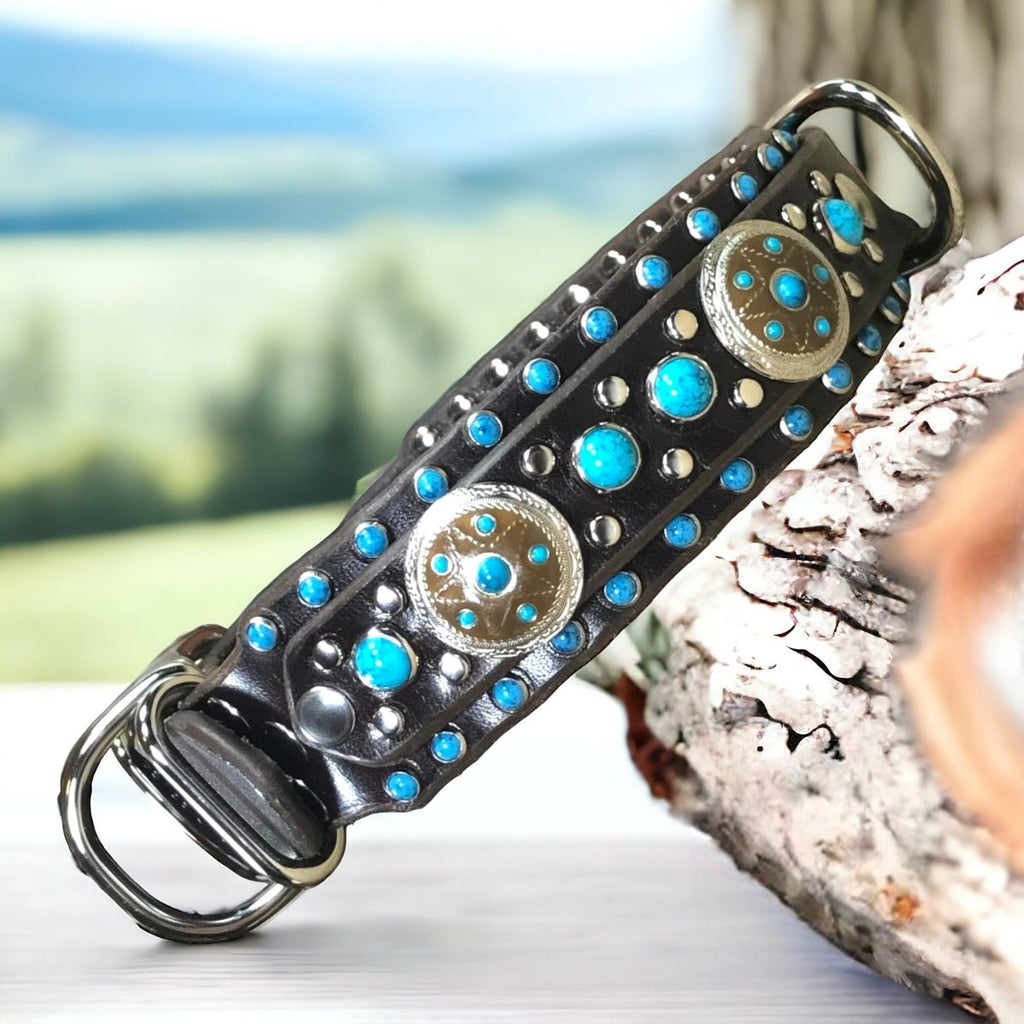 #leather - dog - collars# - #karma - collars#