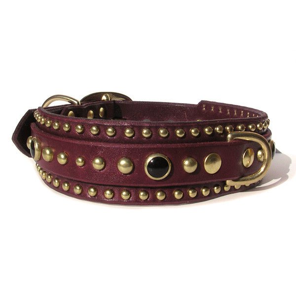 #leather-dog-collars# - #karma-collars#