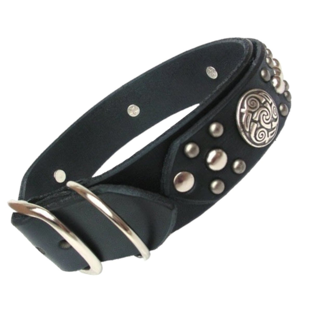 #leather - dog - collars# - #karma - collars#