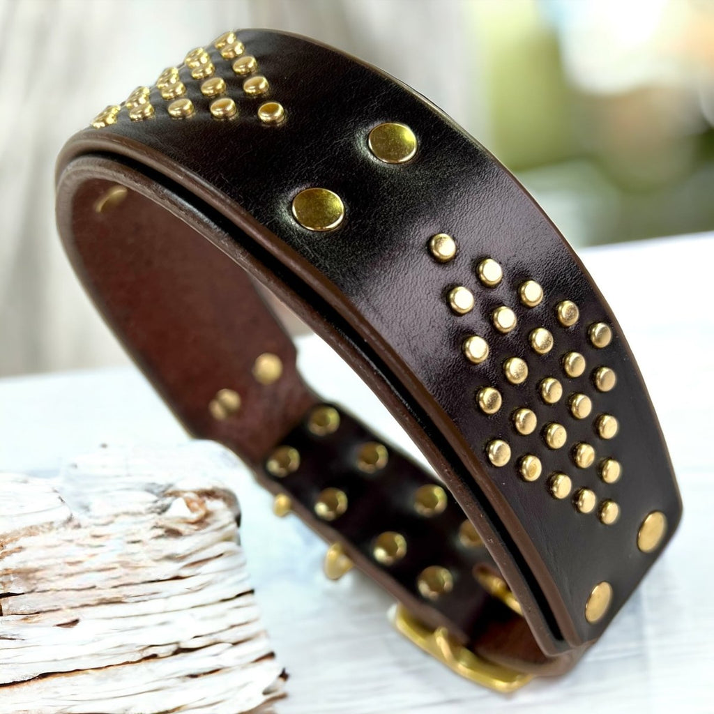 #leather-dog-collars# - #karma-collars#