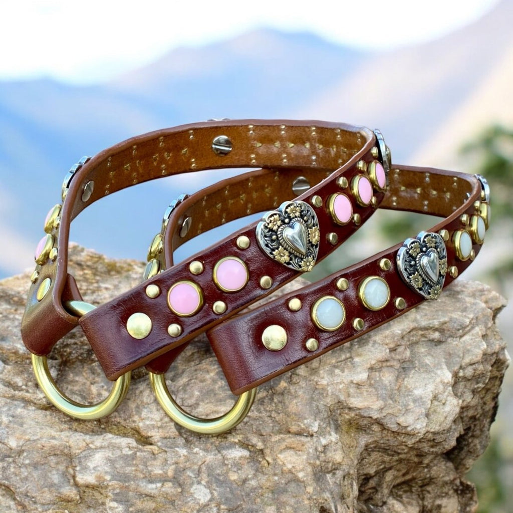 #leather - dog - collars# - #karma - collars#