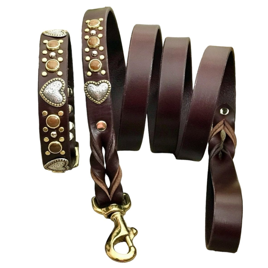#leather - dog - collars# - #karma - collars#
