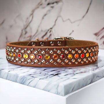 #leather-dog-collars# - #karma-collars#