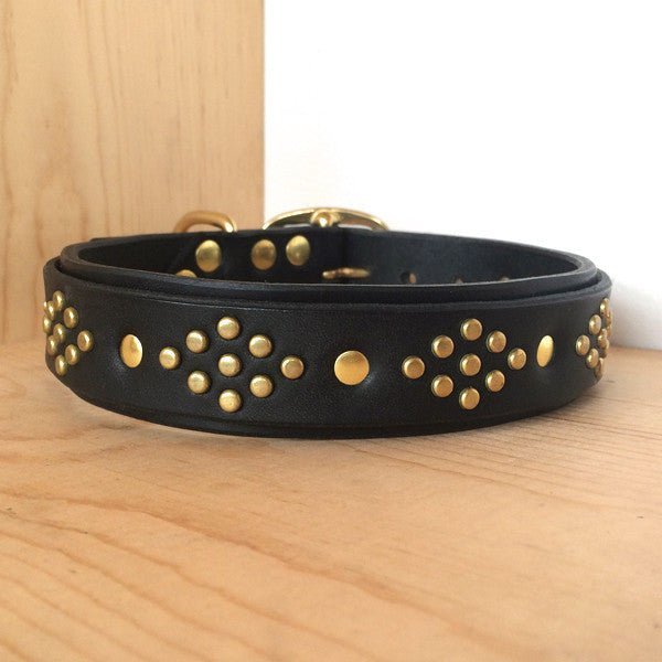 #leather - dog - collars# - #karma - collars#