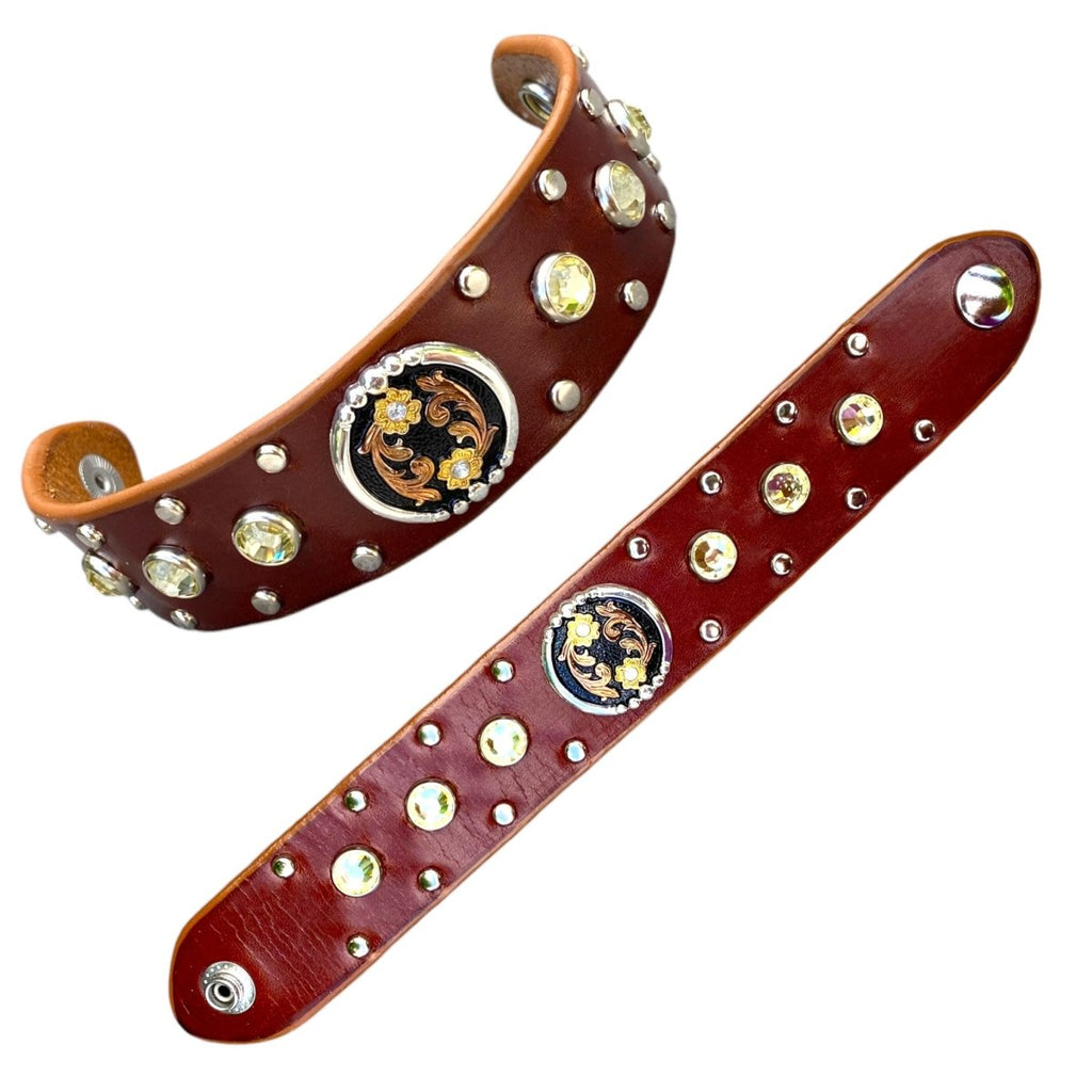 #leather - dog - collars# - #karma - collars#
