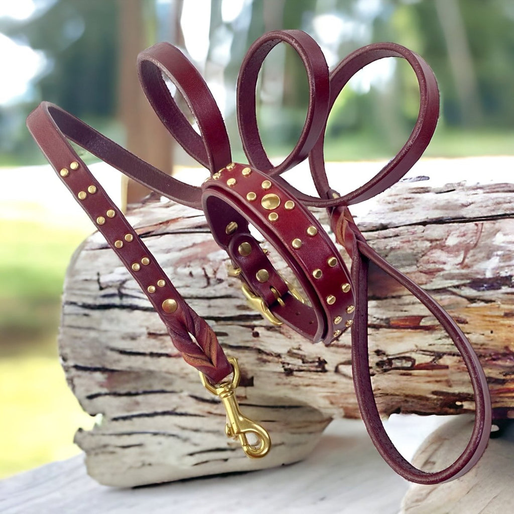 #leather-dog-collars# - #karma-collars#