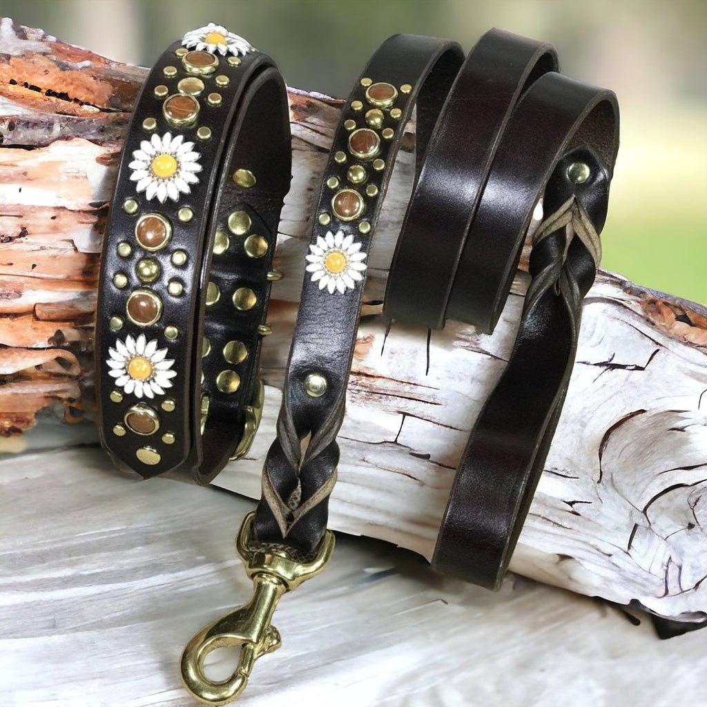 #leather-dog-collars# - #karma-collars#
