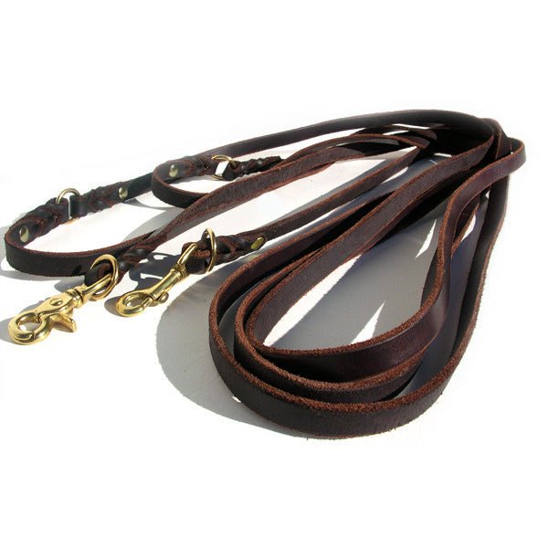 Long Line Leather Leash 25-Foot / 3/4