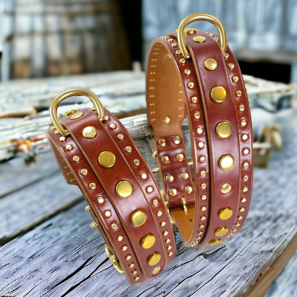 SHOP OUR CUSTOM LEATHER DOG COLLARS – Karma Collars: Leather Dog Collars