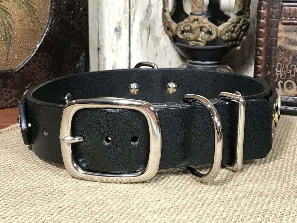 Bellamy Leather Dog Collar – Karma Collars: Custom Leather Dog Collars