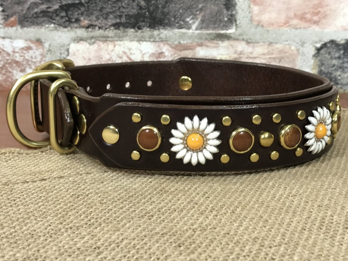 Phoenix Leather Dog Collar – Karma Collars: Custom Leather Dog Collars