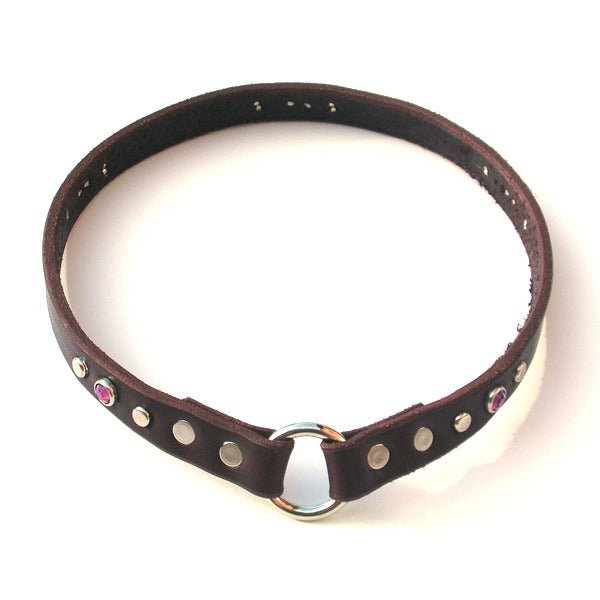 Mendocino ID Tag Holder – Karma Collars: Custom Leather Dog Collars