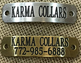 nameplates to add to collar